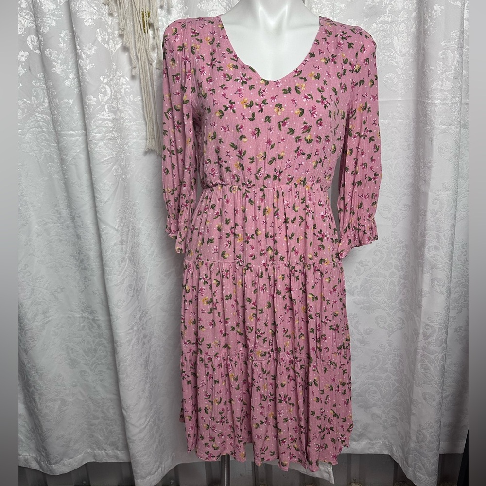 Reborn J Pink Floral Print Dress